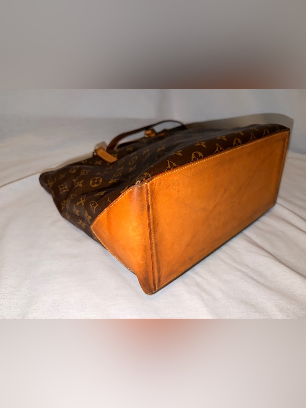 Louis Vuitton Monogram Cabas Mezzo Tote Shoulder Bag Brown - Picture 5 of 15